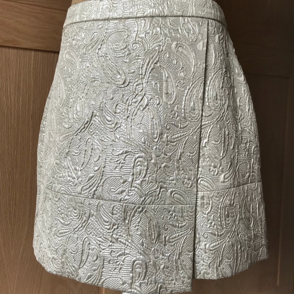J. Crew metallic skirt NWT